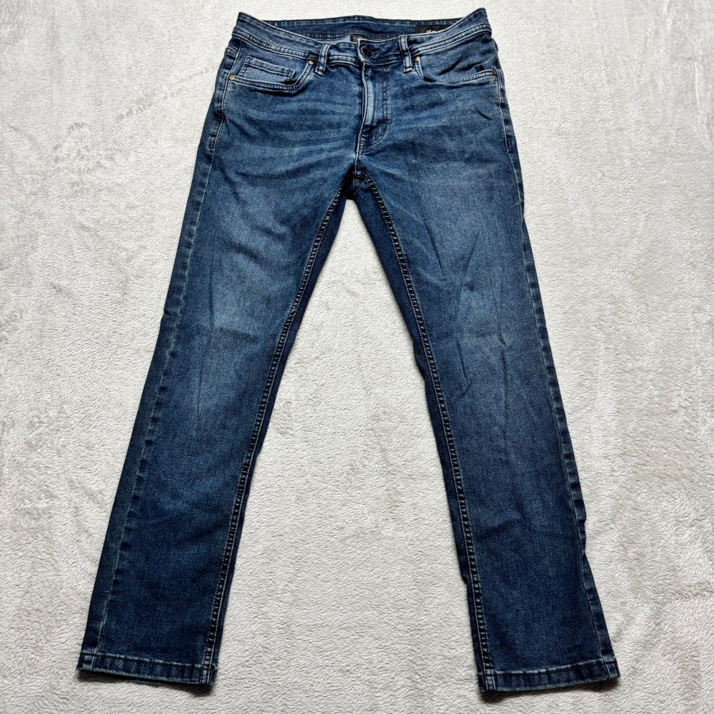 The Perfect Jean NYC Slim Fit Blue Denim Jeans Mens 31x29 JUST10CPT30 Stretch